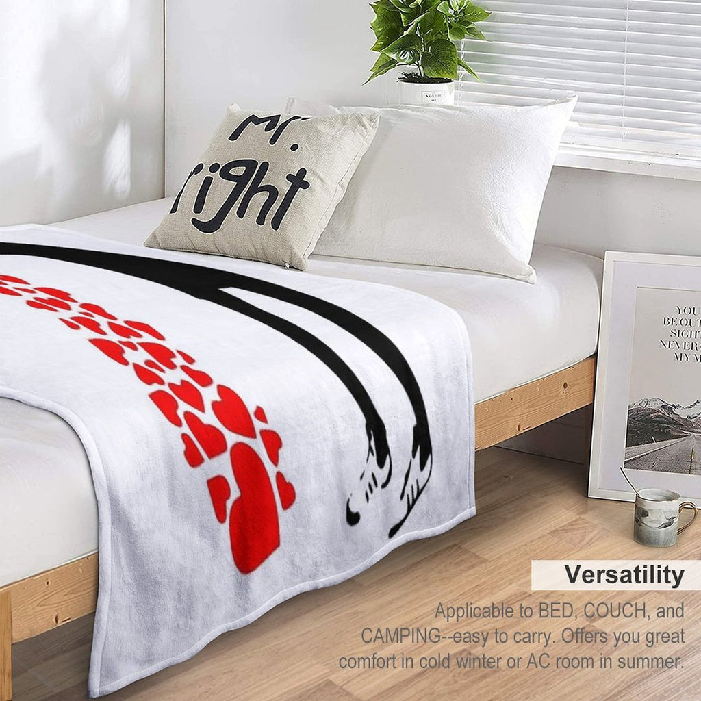 Love Sick Banksy Stencil Easy Care Throw Blanket