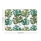 Modern Boho Monstera Leaf  Rapid-Drying Bath Mat
