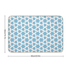 Geometric Pattern  High-Traffic Bath Mat