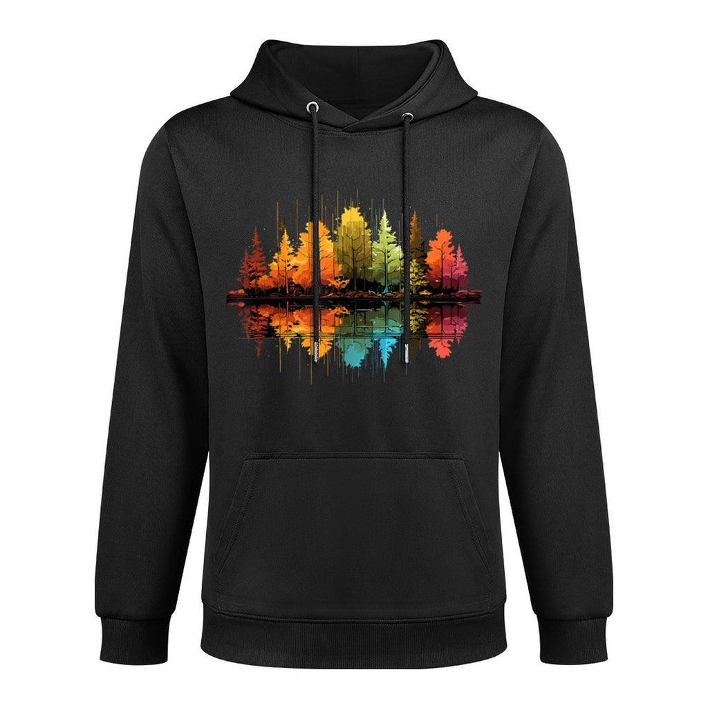 Nature Reflection Forest Trees Outdoor Wildlife Moisture-Wicking Hoodie