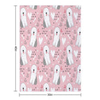 Cute Grey Gray And White Old English Sheepdog Puppy Gift-ready Throw Blanket