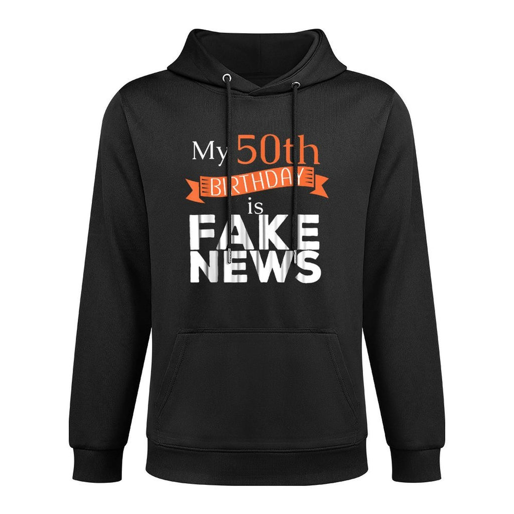 Funny 50th Birthday Fake News Men Women Customizable Surface Hoodie