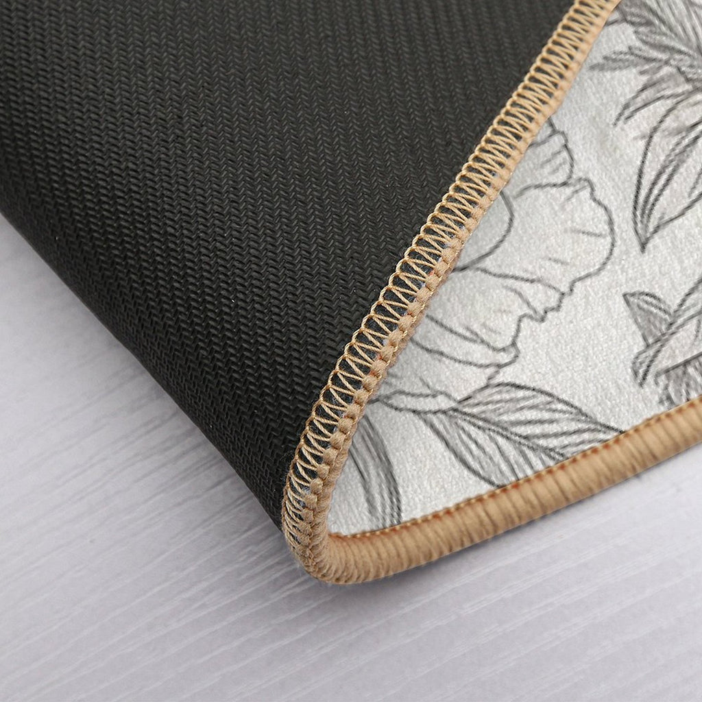 Pink Peony Paradise  Slip-Resistant Bath Mat