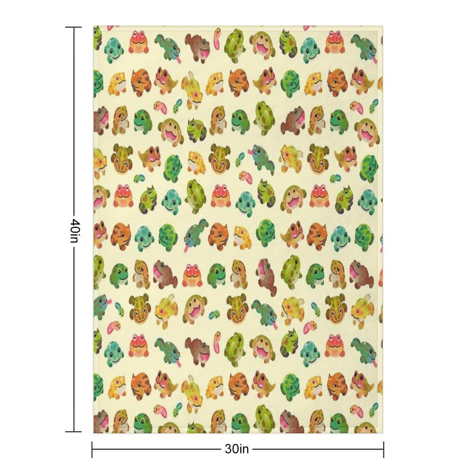 Horned Frog - Bright Versatility Throw Blanket