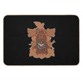 Cuckoo Clock Black Forest House Illustration.  Stain-Proof Bath Mat