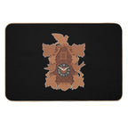 Cuckoo Clock Black Forest House Illustration.  Stain-Proof Bath Mat
