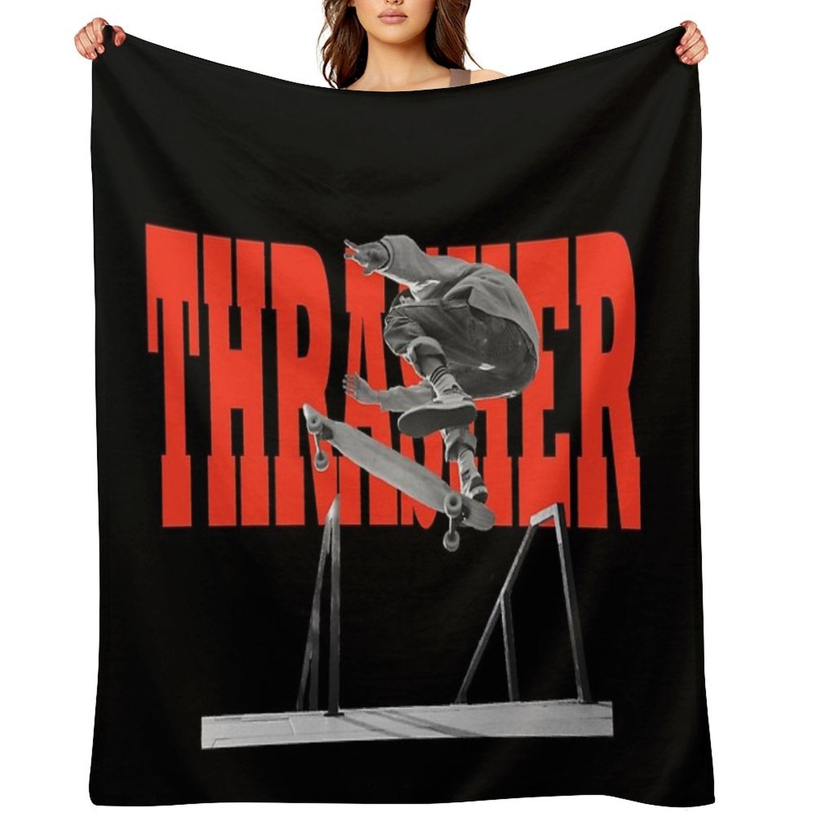 THRASHER Machine-washable Throw Blanket