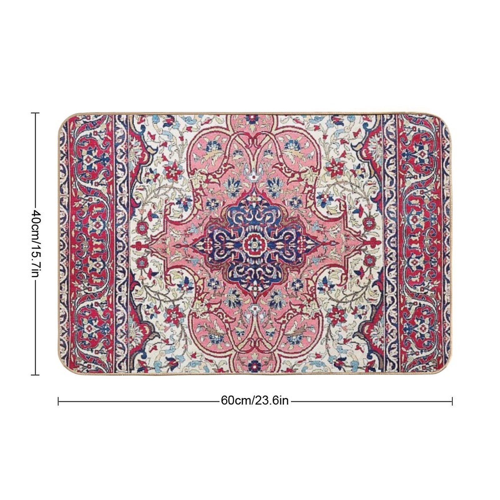 Bakhtiari West Central Persian Rug Print  Stain-Proof Bath Mat