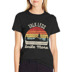 Retro Talk Less Smile More Historic Hamilton Quote  Eco-friendly Material T-Shirt