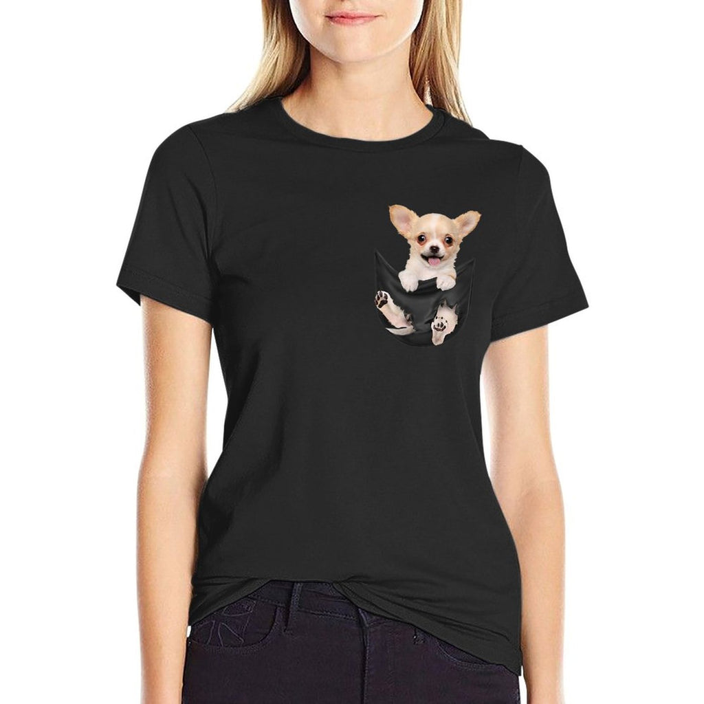 Funny Chihuahua in Your Pocket for Chihuahuas Lovers  Slim-fit Cut T-Shirt