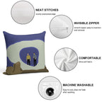 The City on The Edge of Forever Soft High-Density Material Throw Pillow