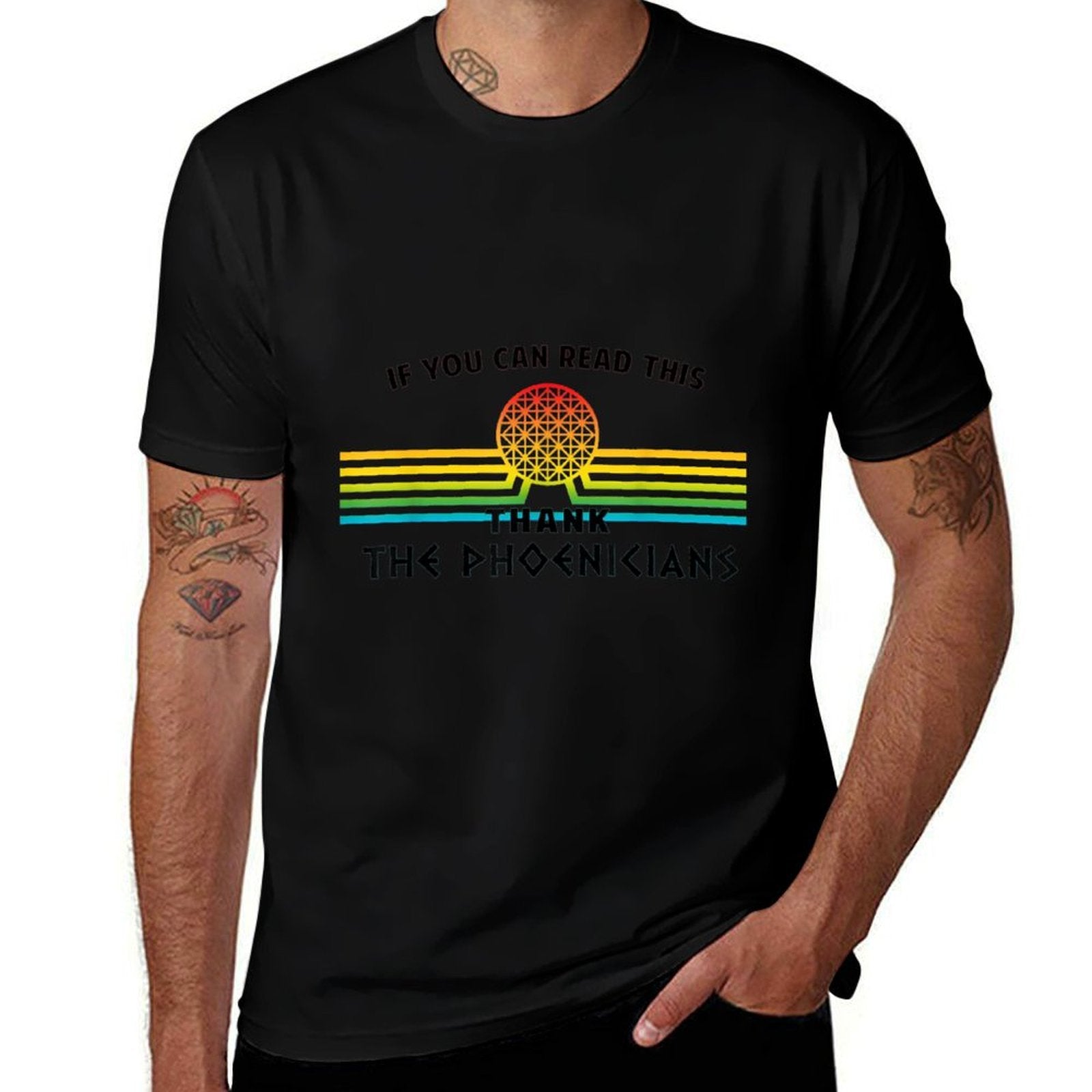 Funny If You Can Read This Thank Phoenicians Reading  Relaxed-fit T-Shirt