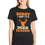 Funny Deer Hunting Saying Joke  Tagless Design T-Shirt