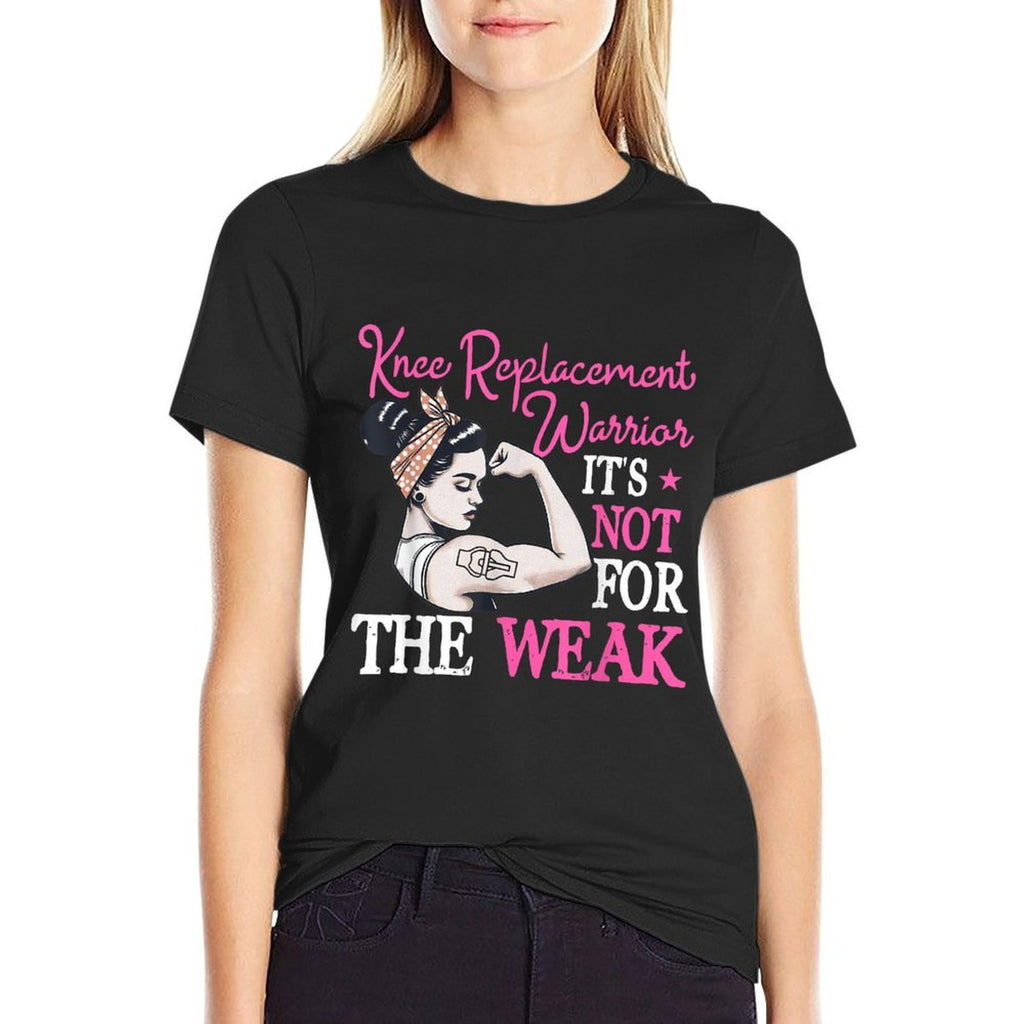 Bionic Knee Replacement Gifts Women Knee Replacement Warrior  Soft T-Shirt