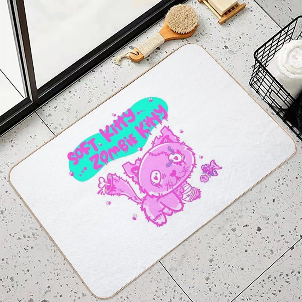 ZOMBIE KITTY  Eco-Friendly Bath Mat