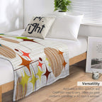 Eames Era Starbursts And Globes 4 (bkgrnd) Comfort Throw Blanket
