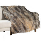 Tabby Cat Fur Multi-functional Throw Blanket