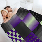 Funny Patchwork Pattern 9 Wrinkle-free Throw Blanket