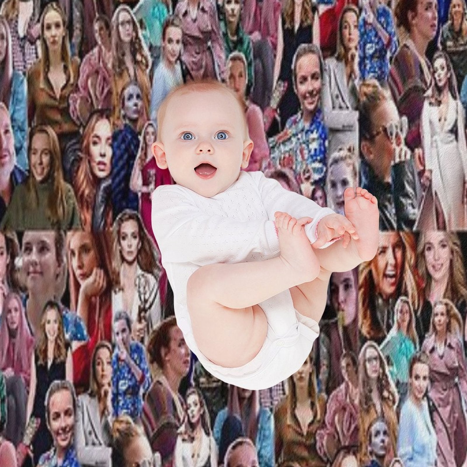 Villanelle Collage Lightweight Throw Blanket