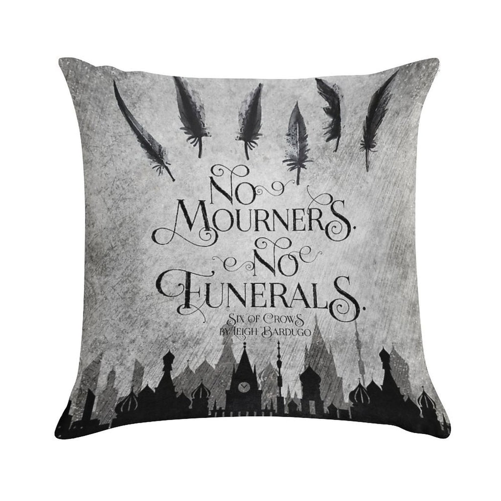 No Mourners No Funerals Soft Hidden Zipper Throw Pillow
