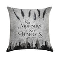 No Mourners No Funerals Soft Hidden Zipper Throw Pillow