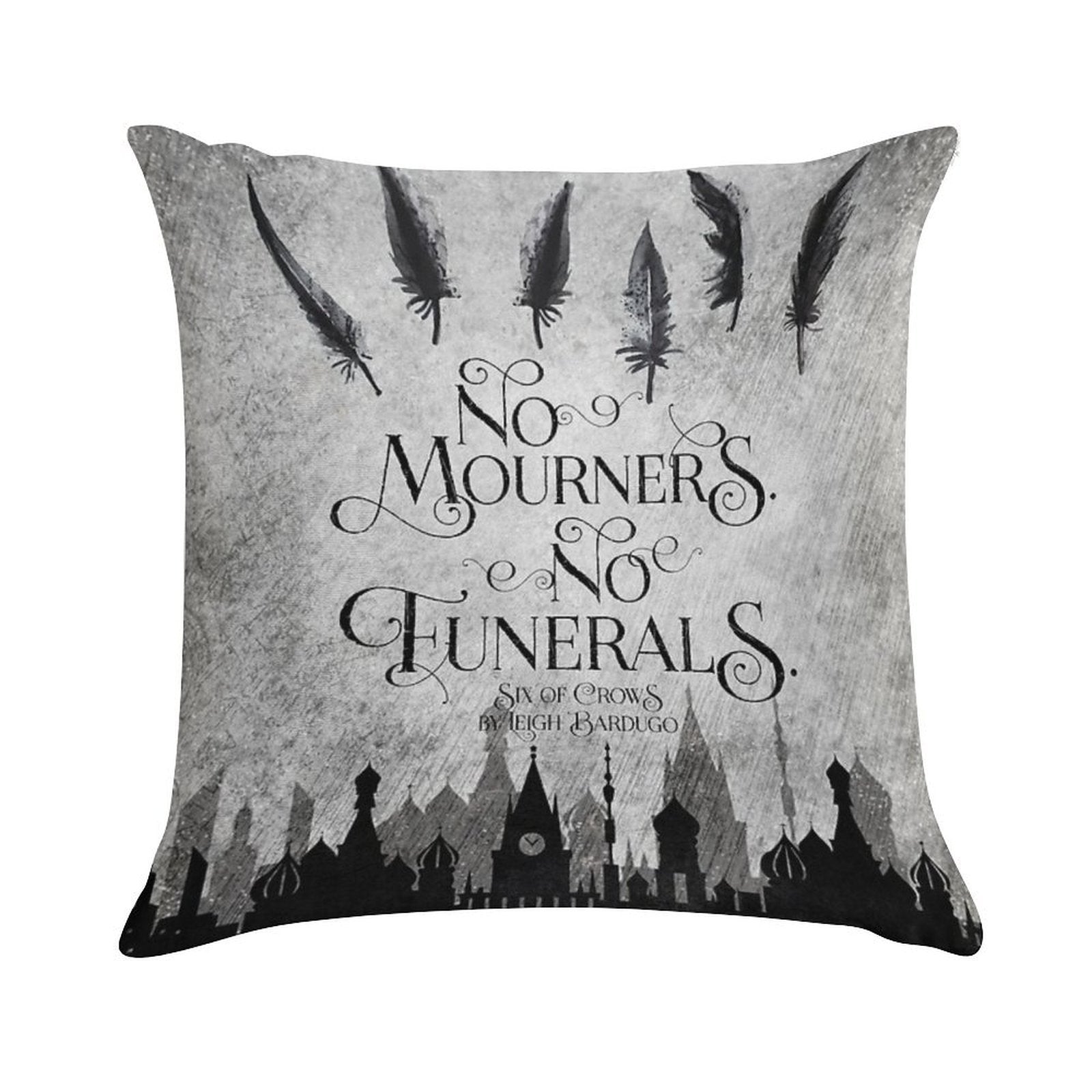 No Mourners No Funerals Soft Hidden Zipper Throw Pillow