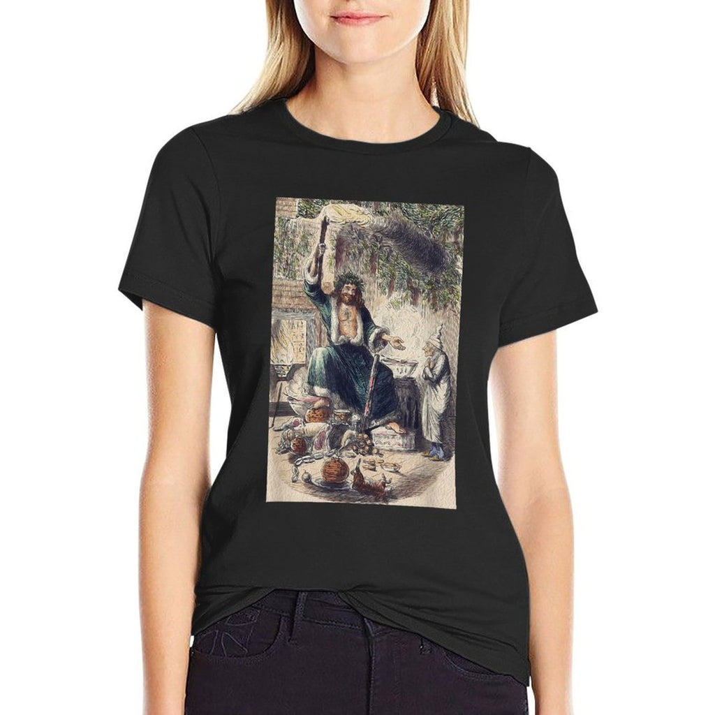 A Christmas Carol Scrooge- Christmas Present Ghost Comfortable T-Shirt