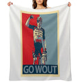 Wout Van Aert Go Wout Durable Throw Blanket
