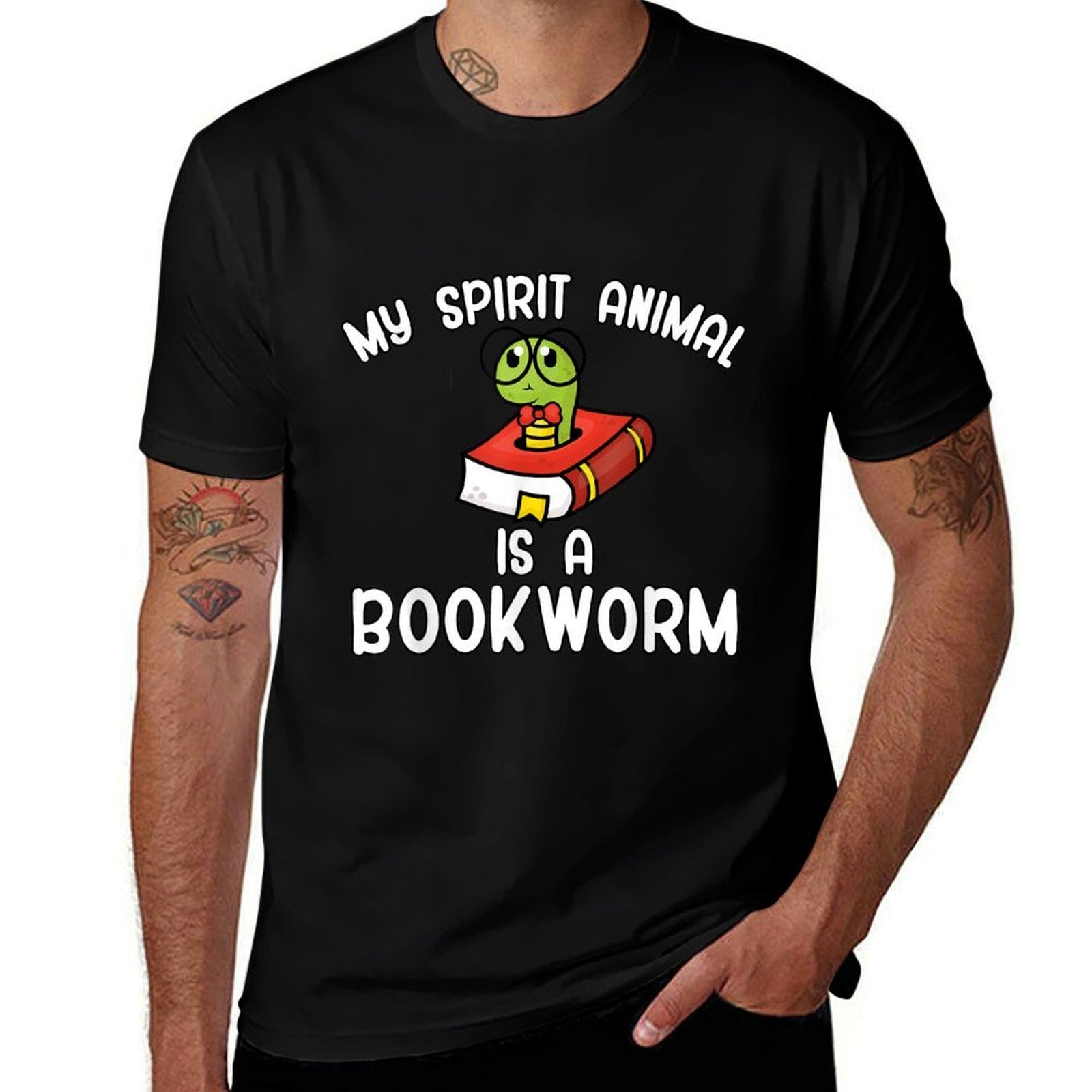 My Spirit Animal Is A Bookworm  Summer-ready Fabric T-Shirt