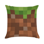 Minecraft Mini Dirt Block Soft Decorative Cover Throw Pillow