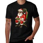 Retro Graphic Santa Play Game Gaming Christmas Xmas Men Boy  Odor-resistant T-Shirt