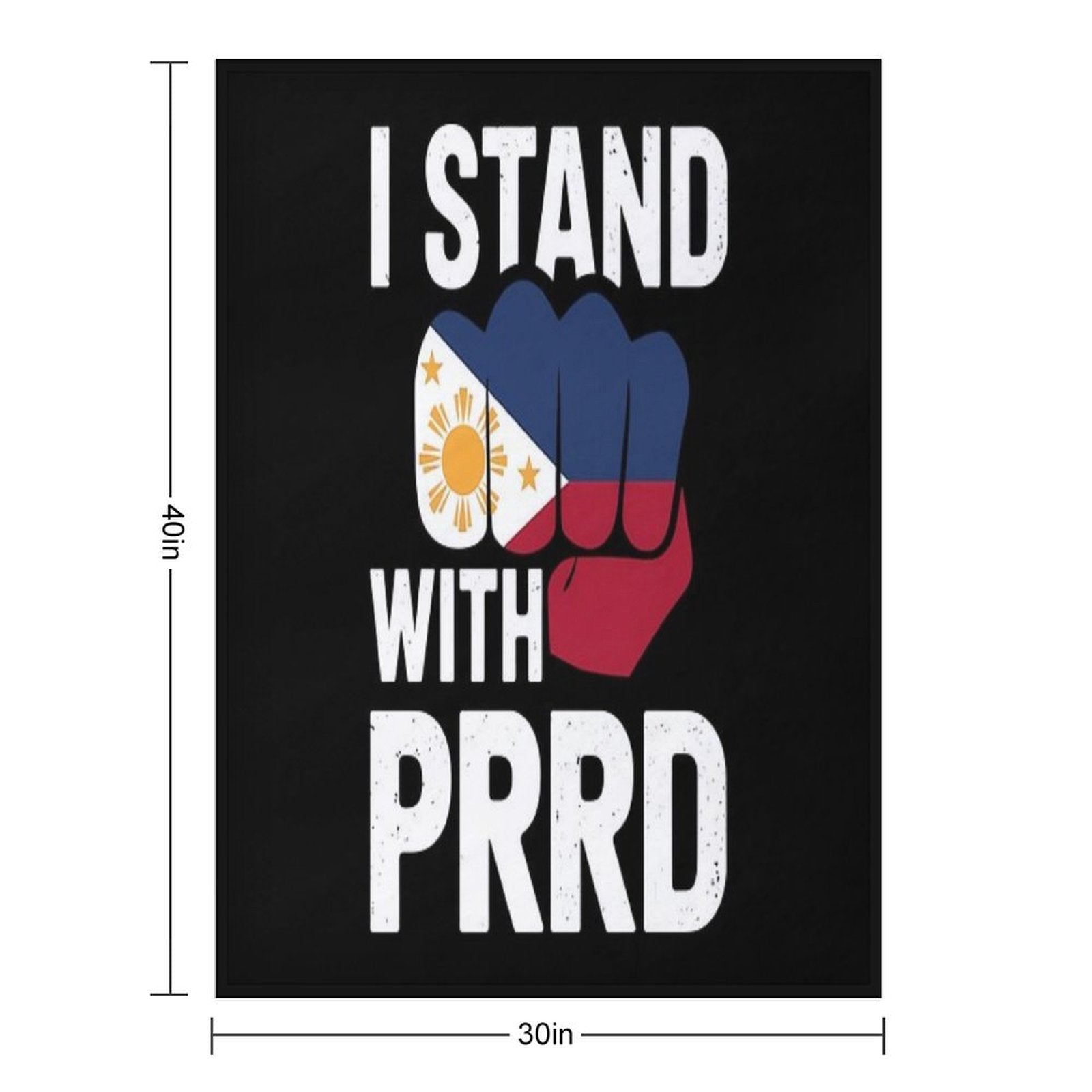 I Stand with PRRD Pinoy Pride Multi-functional Throw Blanket