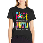 Love Being Called Juju Grandma Juju Grandmother  Oversized Silhouette T-Shirt