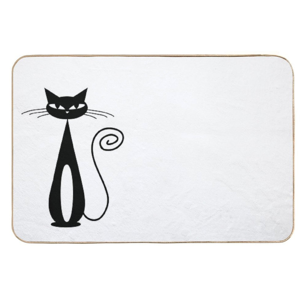 Mcm Atomic Cat  Easy To Clean Bath Mat