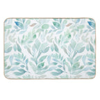 Watercolour Leaves 04  Pet-Safe Bath Mat