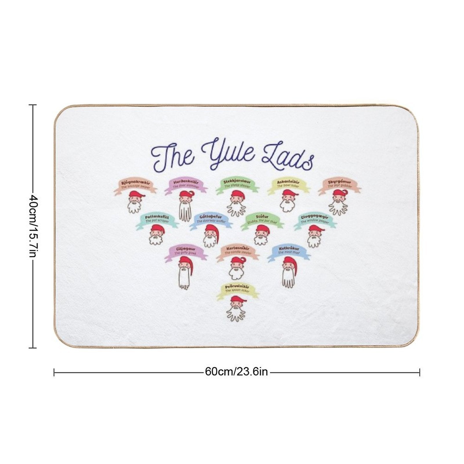 The Yule Lads  Pet-Safe Bath Mat