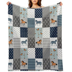 Horse Animal Plaid Versatility Throw Blanket