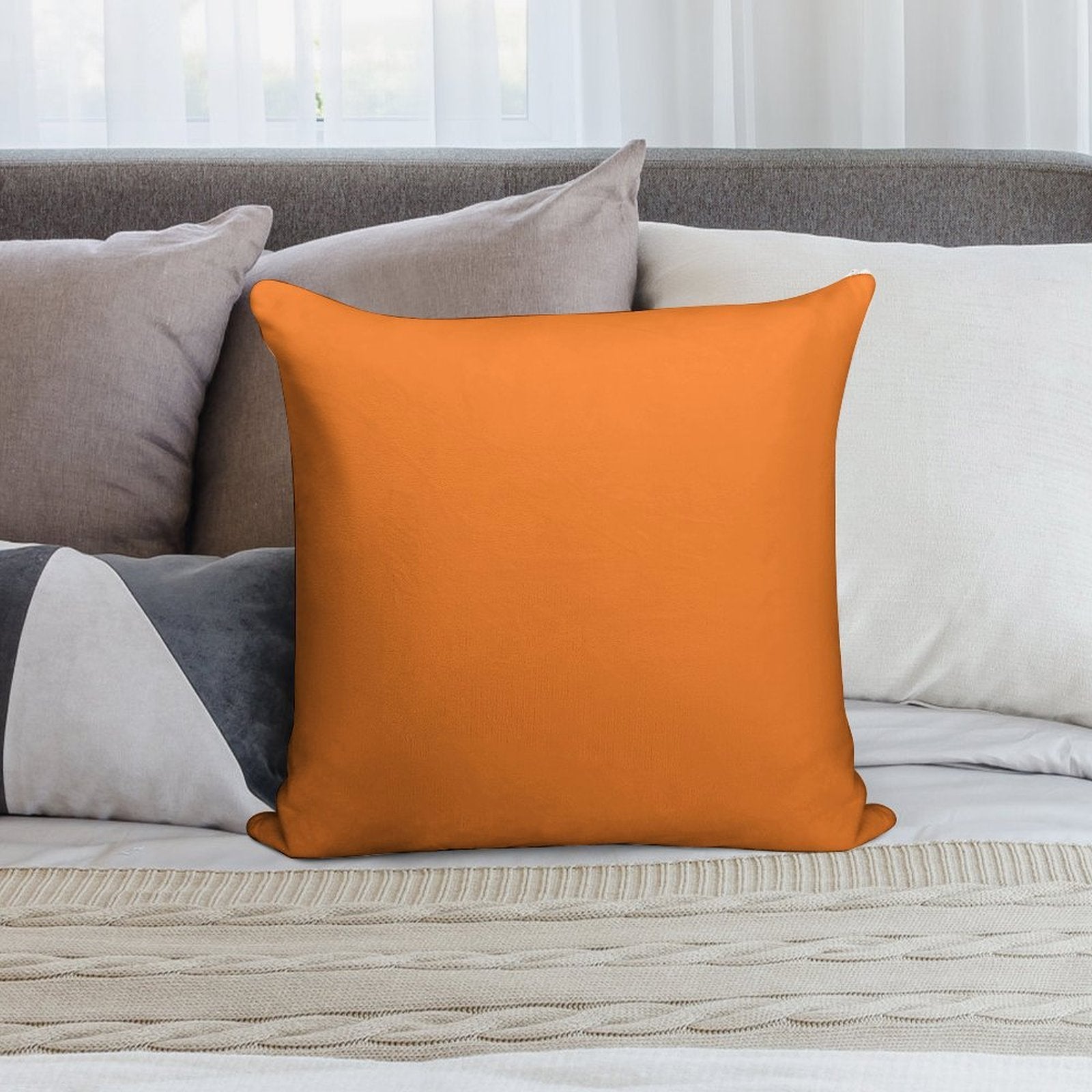Papaya Soft Washable Throw Pillow