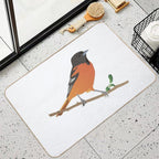 Baltimore Oriole Bird  Easy Maintenance Bath Mat