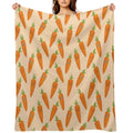 Happy Carrots Travel-friendly Throw Blanket