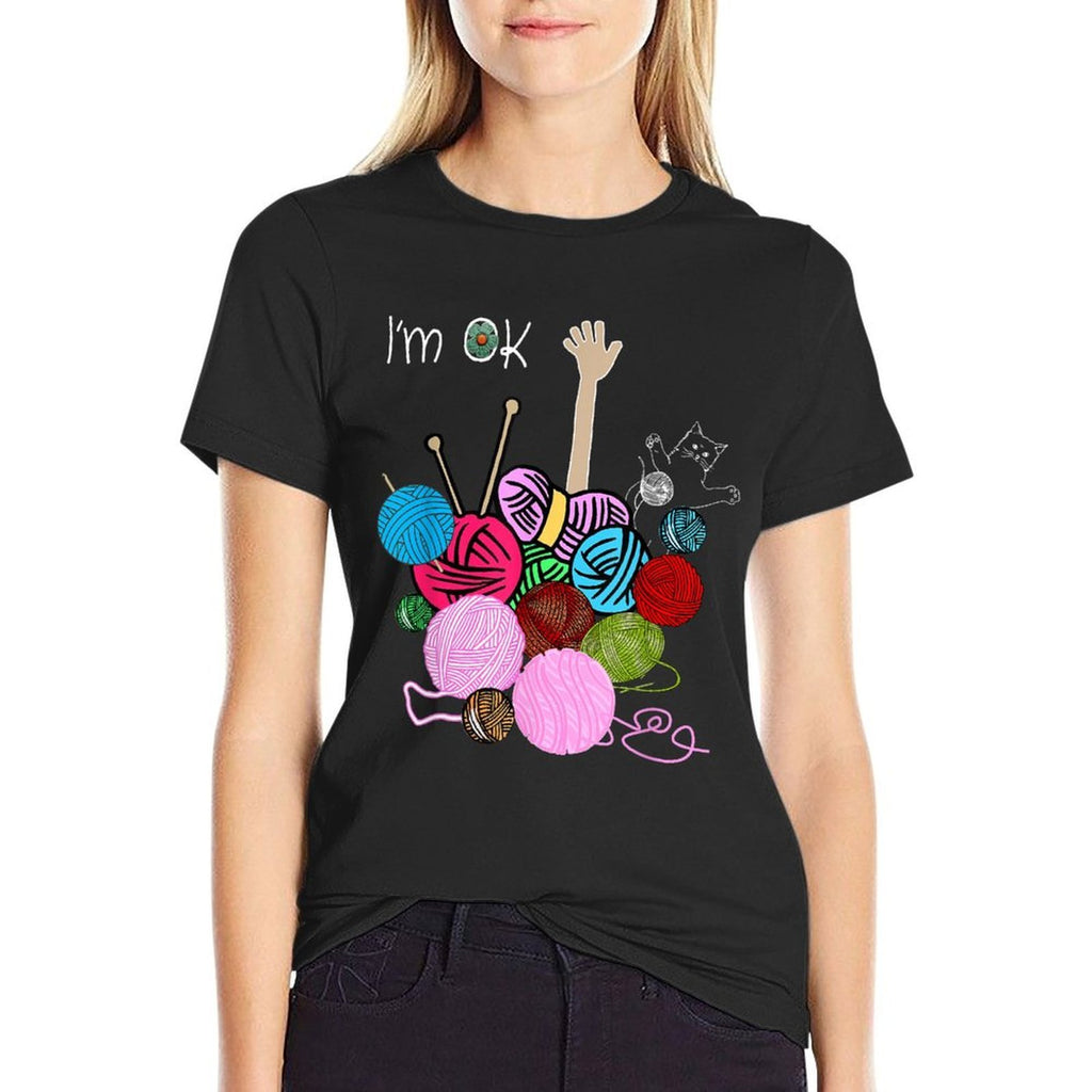 Im Ok Crochet And Knitting Funny Crocheting  Lightweight T-Shirt