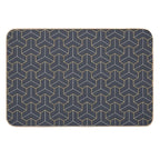 Geometric Background with Triple Hexagonal Elements.  Versatile Bath Mat