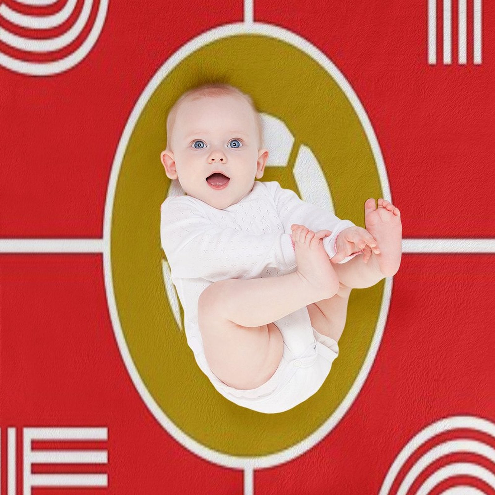 Swindon Town STFC Minimalist Artwork Travel-friendly Throw Blanket