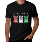 Christmas French Bulldogs Xmas Frenchie Dog Men Women Kids  Lightweight T-Shirt