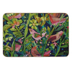 Three Pink Birds  Easy Maintenance Bath Mat