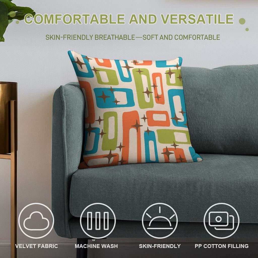 Mid Century Modern Decoration Soft Fade-Resistant Throw Pillow
