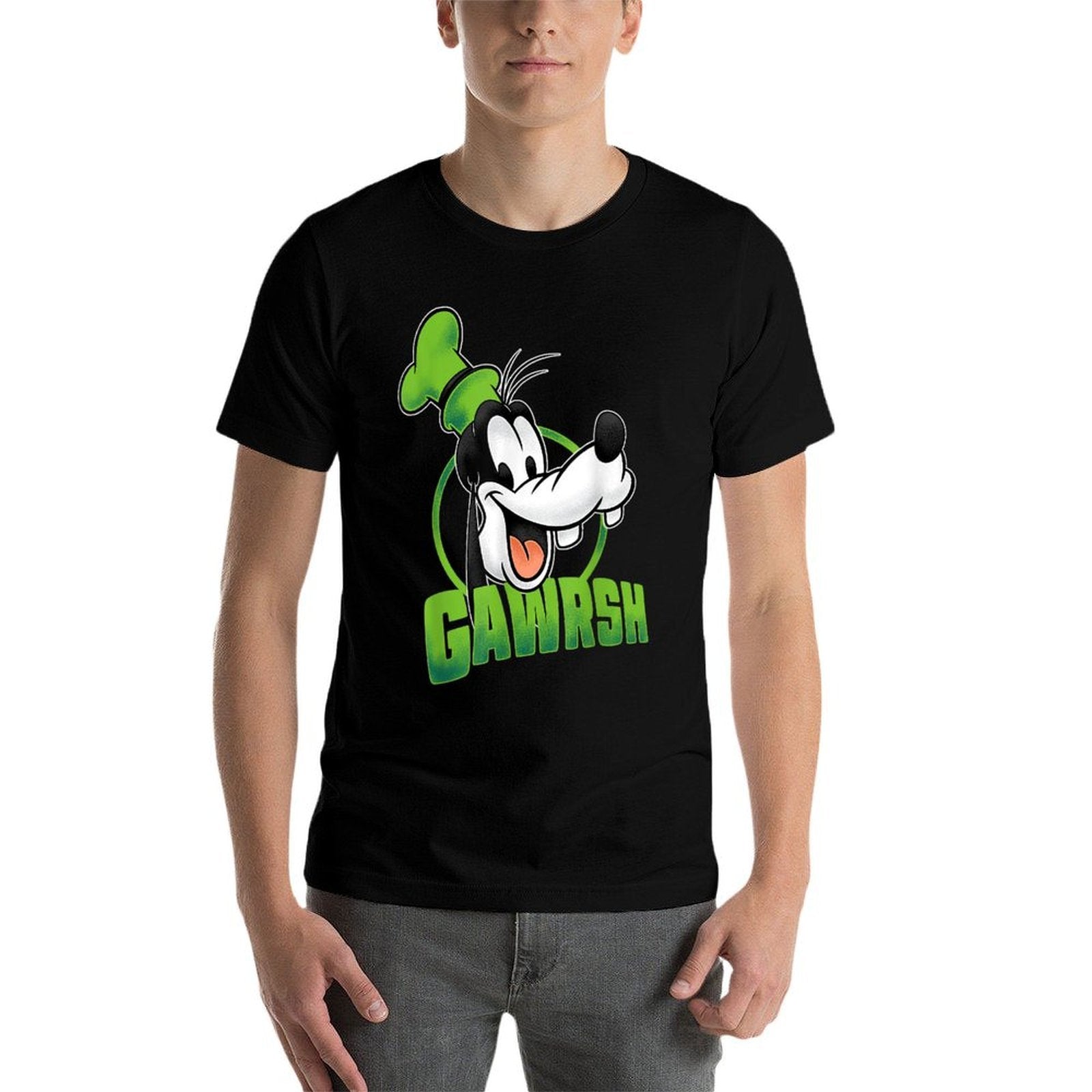 Disney Mickey And Friends Goofy Gawrsh Portrait  Cotton T-Shirt