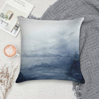 Indigo Abstract Painting  No.2 Soft Durable Construction Throw Pillow