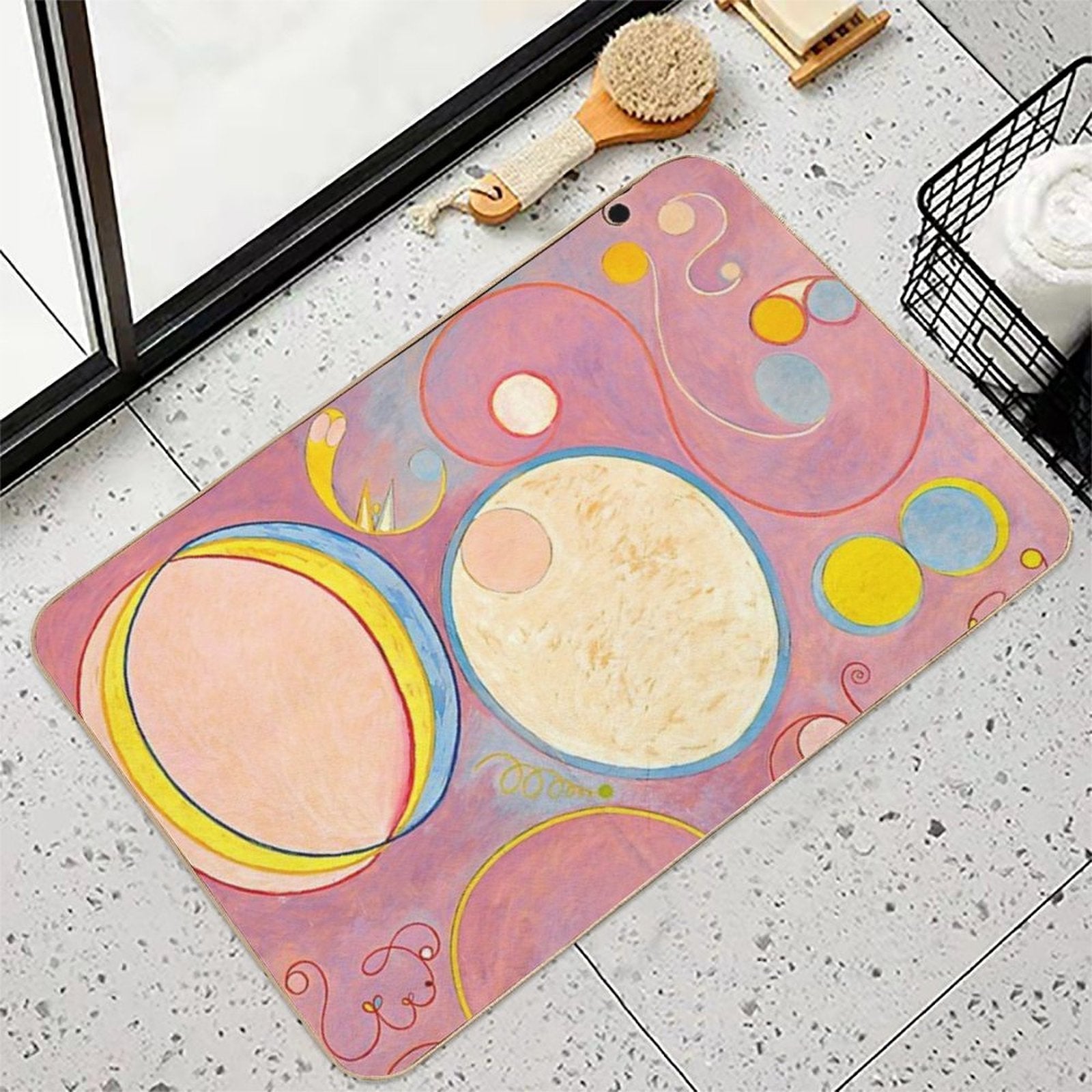 The Ten Largest No. 8 Adulthood - Hilma Af Klint  Rapid-Drying Bath Mat