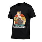 Funny Percussion Drummer Drumming Drums Saying I Kitten Cat  Moisture-wicking T-Shirt